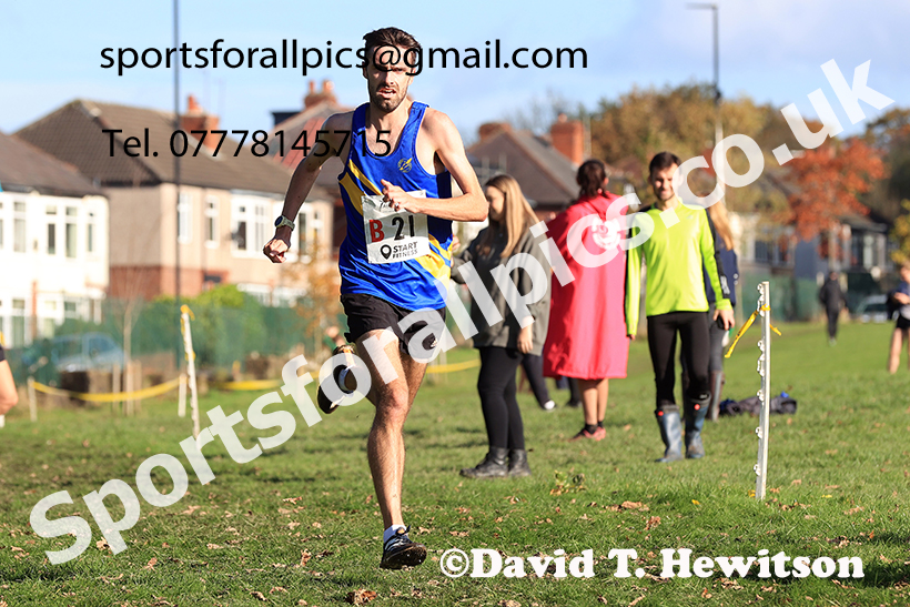 Senior men, 2024 Northern Cross Country Relays, Graves Park, Sheffield.   Photo: David T. Hewitson/Sports for All Pics